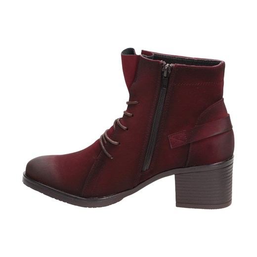 Bordowe botki damskie VINCEZA 10483 Suzana.pl 40 okazja suzana.pl