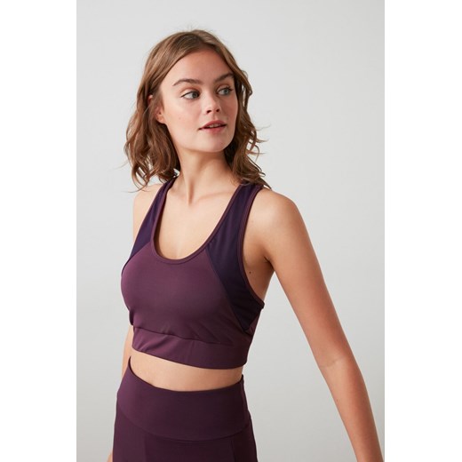 Trendyol Purple Tulle Detailed and Supported Sports Bra Trendyol S Factcool