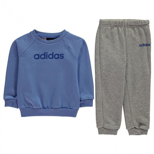 Adidas Crew Neck Jogger Set Baby Boys 3-4 Y Factcool