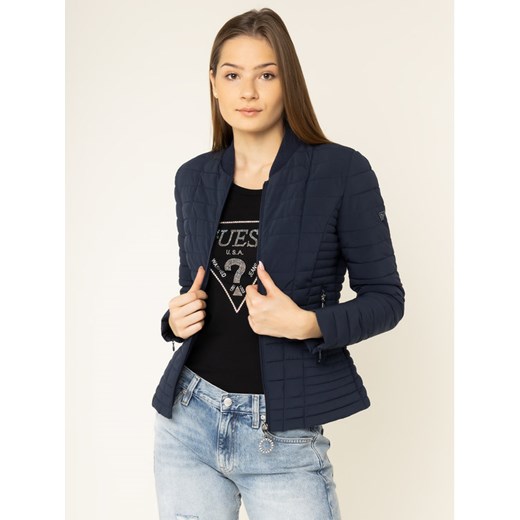 Guess Kurtka przejściowa W01L92 WCOG0 Granatowy Slim Fit Guess XS okazja MODIVO