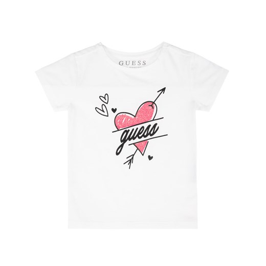 Guess T-Shirt K02I02 K6YW0 Biały Regular Fit Guess 6X_7 wyprzedaż MODIVO