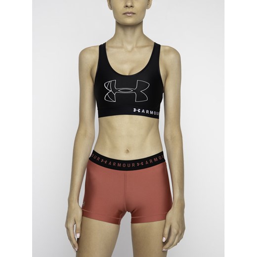 Under Armour Biustonosz top Armour Mid Big Logo 1342630 Czarny Under Armour XS wyprzedaż MODIVO