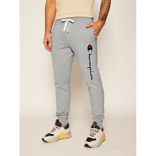 Champion Spodnie dresowe Rib Cuff Jogging Hose 214723 Szary Regular Fit Champion L promocja MODIVO