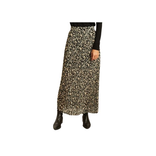 Lamba leopard print pleated long skirt S showroom.pl