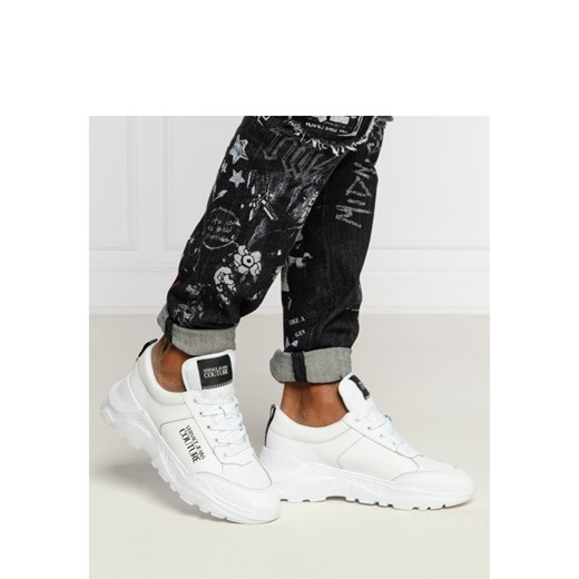 Versace Jeans Couture Skórzane sneakersy 42 Gomez Fashion Store