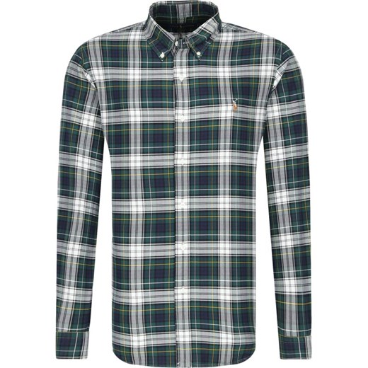 Koszula męska Polo Ralph Lauren casual z kołnierzykiem button down w kratkę