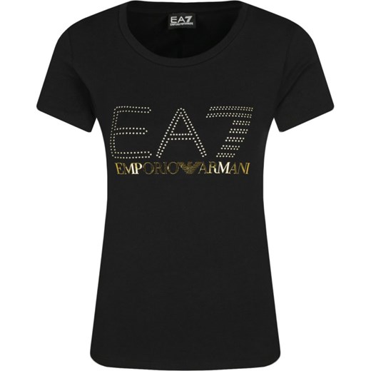 Bluzka damska Emporio Armani z okrągłym dekoltem