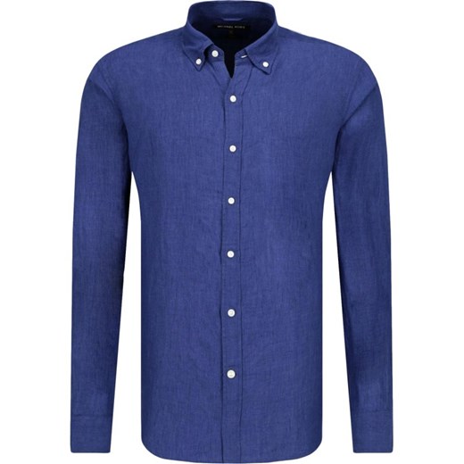 Michael Kors Lniana koszula Crossdye | Regular Fit Michael Kors L wyprzedaż Gomez Fashion Store