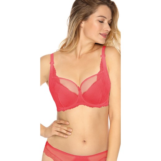 Biustonosz VERONIKA 931 Półusztywniany Koralowy Gaia 90D E-LADY