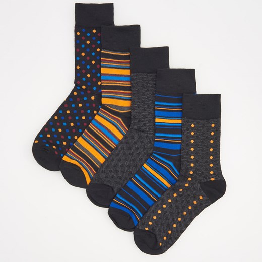 Reserved - Skarpety 5 pack - Czarny Reserved 39-42 Reserved