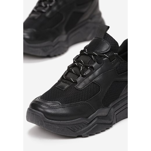 Czarne Sneakersy Petiare 39 okazja born2be.pl