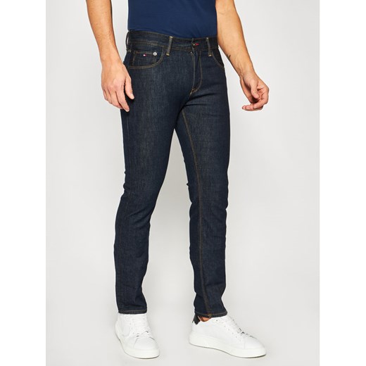 TOMMY HILFIGER Jeansy Slim Fit MW0MW01754 Granatowy Slim Fit Tommy Hilfiger 32_32 MODIVO