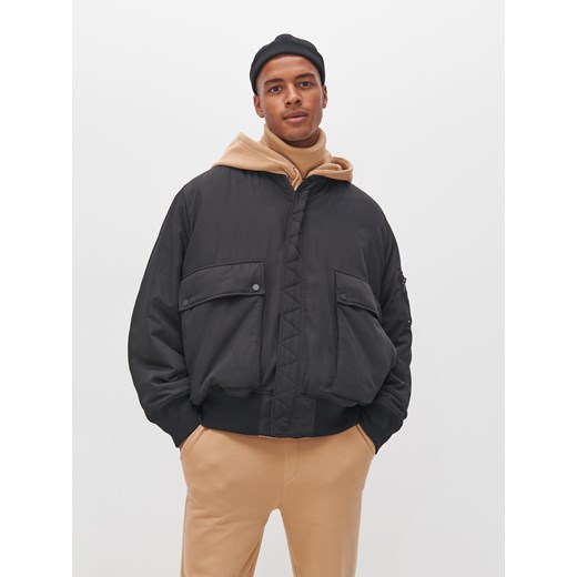 Reserved - UNISEX Oversizowa dwustronna kurtka bomber - Czarny Reserved L Reserved
