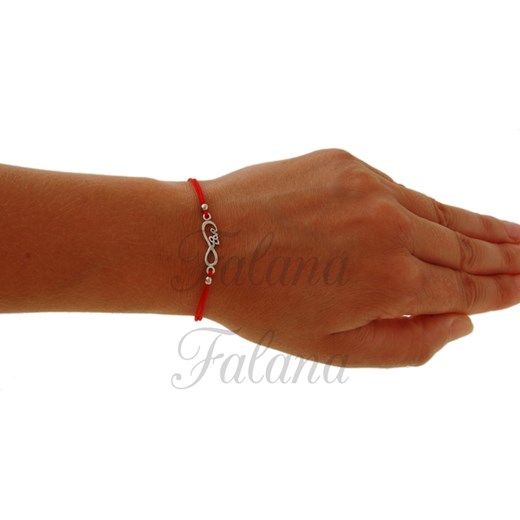 Bransoleta sznurkowa nieskończoność infinity ósemka b0923 - 1,2g. Falana Falana