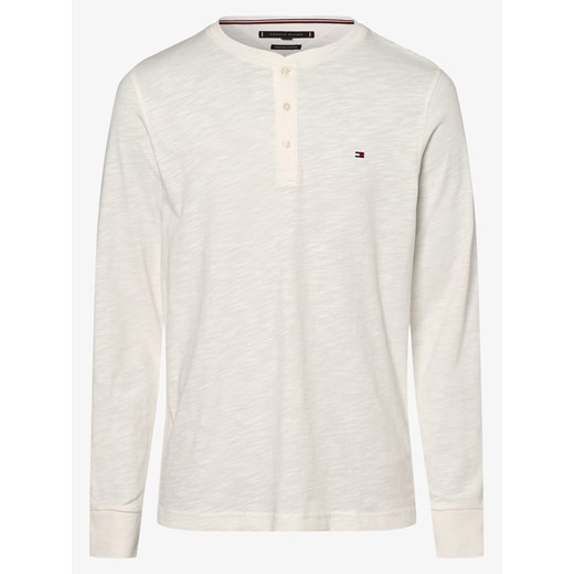 Tommy Hilfiger - Męska koszulka z długim rękawem, beżowy Tommy Hilfiger M vangraaf