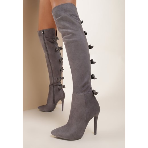 Szare Kozaki Fashionable Sue Renee 36 renee.pl