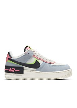 Buty sportowe damskie Nike air force wielokolorowe ze skóry sznurowane
