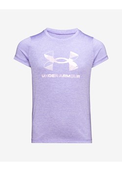 Bluzka damska fioletowa Under Armour z okrągłym dekoltem na wiosnę sportowa