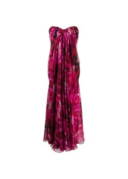 Sukienka Alexander McQueen bez rękawów maxi z dekoltem w serek