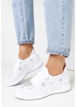 Buty sportowe damskie białe Born2be płaskie