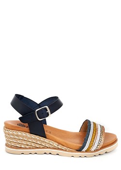 Abril Flowers espadryle damskie skórzane
