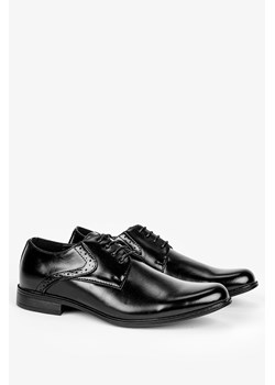 Buty eleganckie męskie BADOXX sznurowane ze skóry