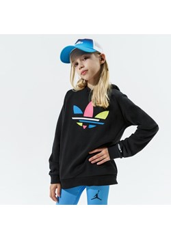Bluza dziewczęca czarna Adidas w nadruki