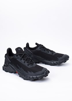 Buty trekkingowe męskie czarne SALOMON ALPHACROSS 4 GTX - id: 26240 - marki Salomon - 146816462 Buty trekkingowe męskie czarne SALOMON ALPHACROSS 4 GTX ze sklepu Sneaker Peeker w kategorii Buty trekkingowe męskie - zdjęcie 146816462
