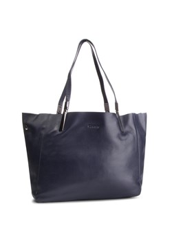 Shopper bag Kazar casual na ramię niebieska matowa