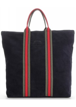 Shopper bag Vittoria Gotti bez dodatków z zamszu zamszowa wakacyjna
