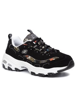 Sneakersy damskie wielokolorowe Skechers w nadruki sznurowane sportowe