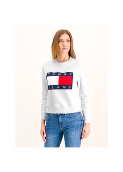 Bluza damska Tommy Jeans bez wzorów czarna krótka