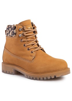 Workery damskie Mexx płaskie sznurowane gładkie casual