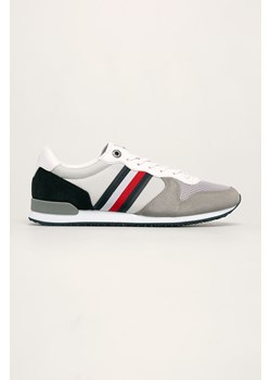 Buty sportowe męskie Tommy Hilfiger wiązane ze skóry na wiosnę