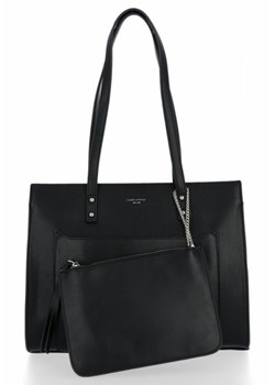 Shopper bag David Jones elegancka na ramię duża matowa