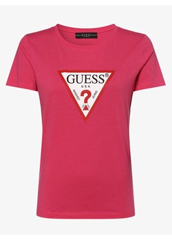 Bluzka damska Guess Jeans z krótkim rękawem z okrągłym dekoltem