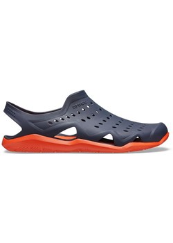 Sandały męskie Crocs sportowe granatowe z gumy bez zapięcia