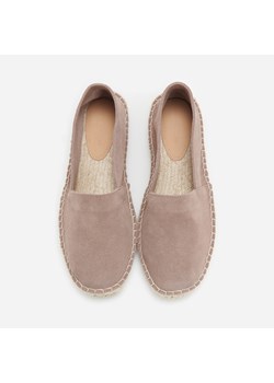 Różowe espadryle damskie Reserved z tkaniny płaskie bez wzorów