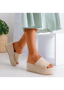 Espadryle damskie Royalfashion.pl na platformie bez zapięcia