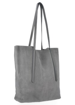 Shopper bag Vittoria Gotti zamszowa mieszcząca a6 skórzana