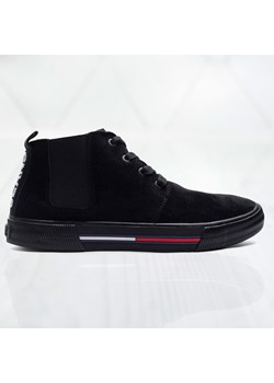 Trampki męskie Tommy Jeans czarne casual wiązane