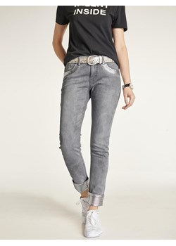 Szare jeansy damskie Heine
