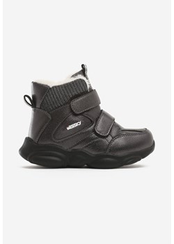 Multu buty zimowe dziecięce szare na rzepy