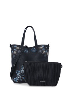 Shopper bag Desigual bez dodatków elegancka z nadrukiem