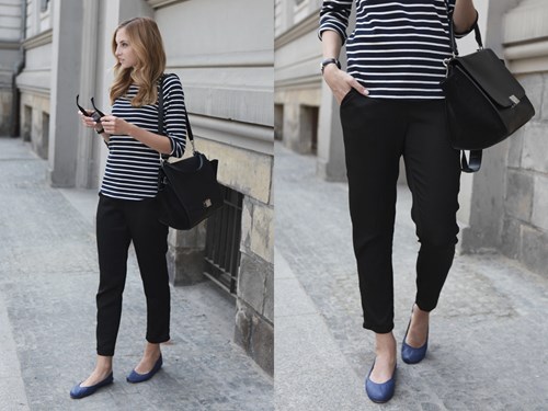 ELECTRIC BLUE LANVIN FLATS