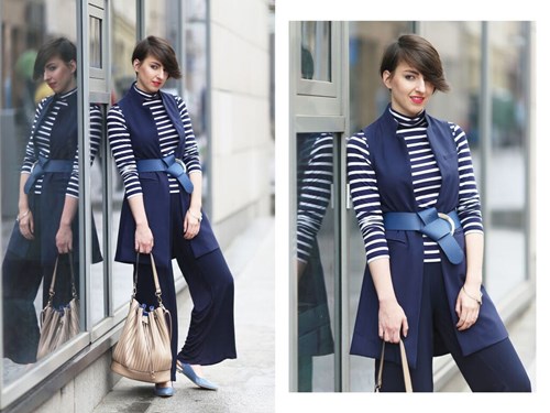 minimalism in navy blue