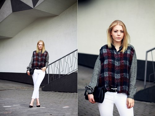 Alysi shirt & white pant