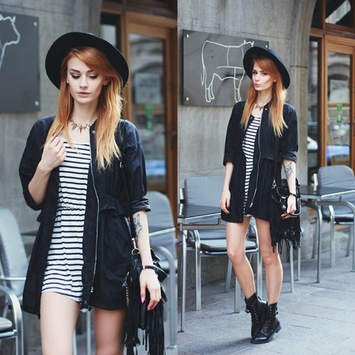Black & striped