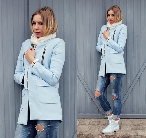 Baby blue look