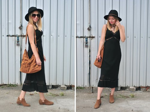 Black pijama dress